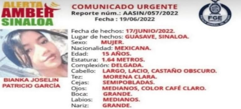 Buscan a jovencita menor de edad