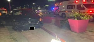 Accidente vial en los bulevares Juan S. Millán y Benito Juárez