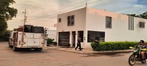 Incendio por caída de árbol