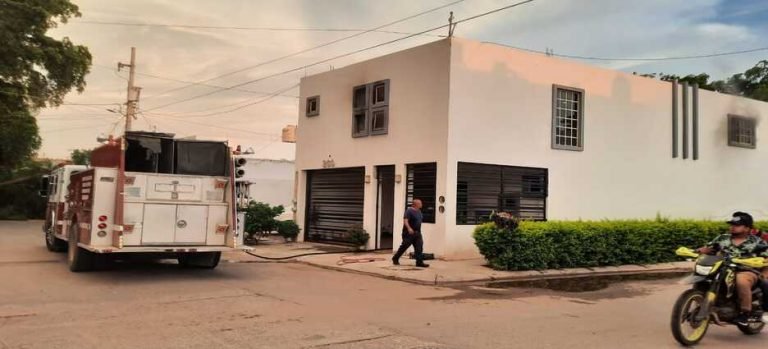 Incendio por caída de árbol