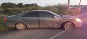 Accidente en la carretera Las Glorias