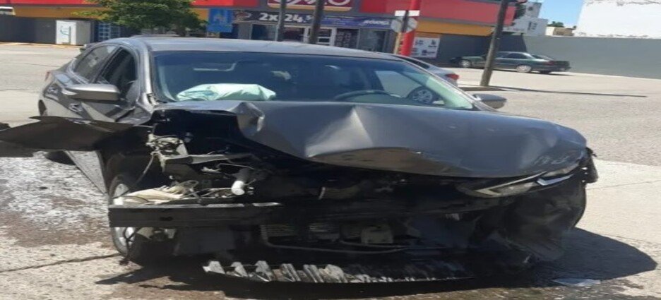 Accidente en el centro de Guasave