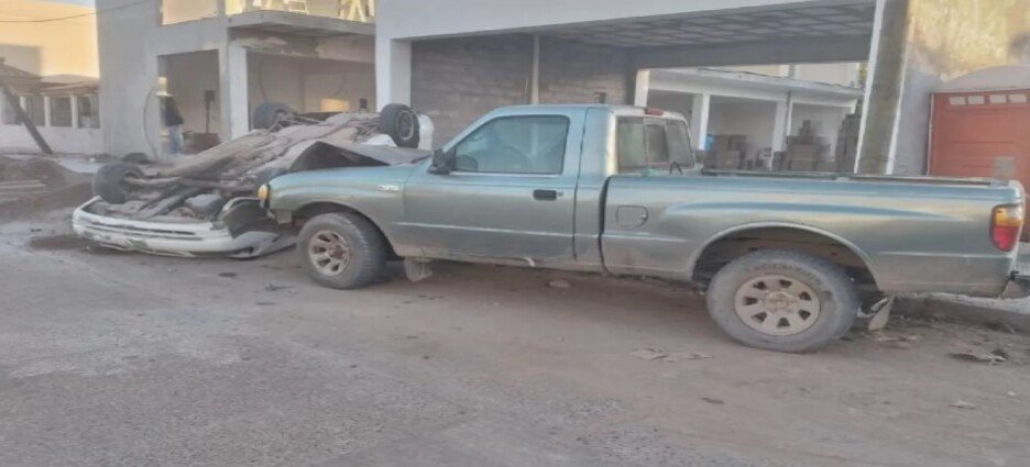 Accidente en la colonia ángel Flores