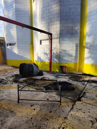 Vandalizan el gimnasio Luis Estrada Medina