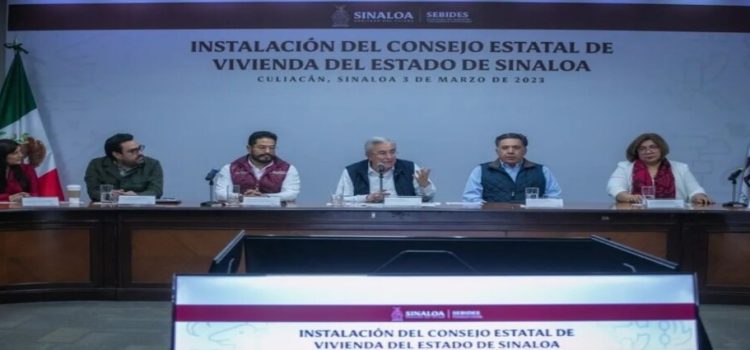 El gobernador instaló el Consejo Estatal de Vivienda de Sinaloa