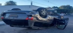 Accidente vial en la colonia Centro
