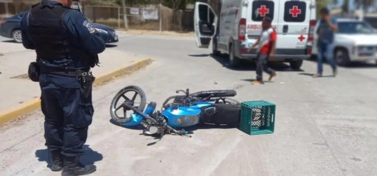 Motociclista resulta lesionado luego de ser embestido por un automovilista