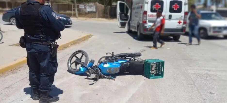 Motociclista resulta lesionado luego de ser embestido por un automovilista