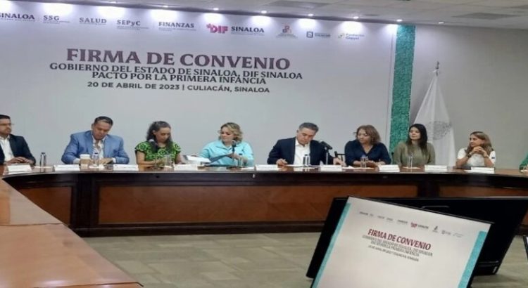 Firman convenio el Gobierno del estado y DIF Sinaloa por derechos de los niños