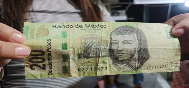 Detectan circulación de billetes falsos en Guasave