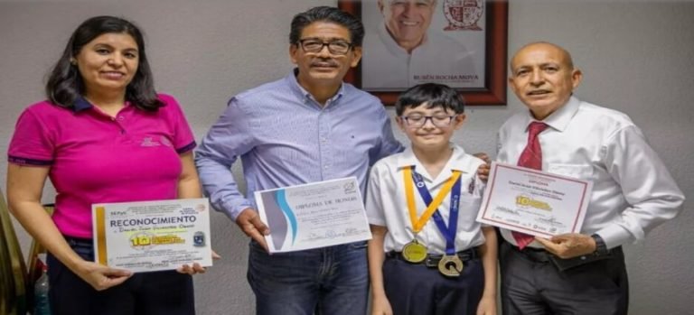 Estudiante de quinto de primaria, gana medalla de plata en la Olimpiada Nacional de Matemáticas