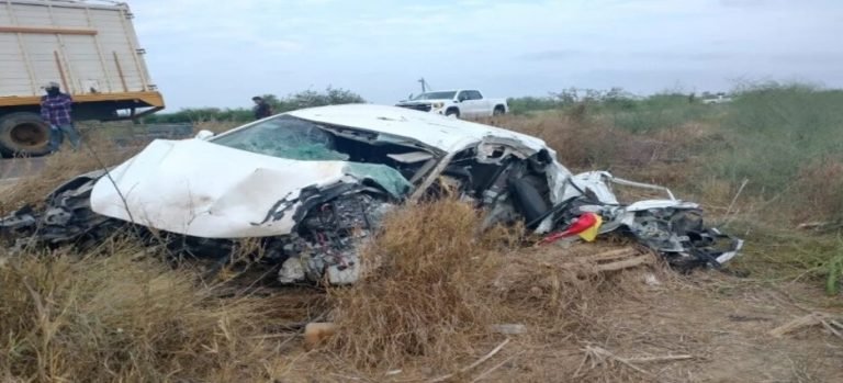 Accidente carretero deja a cuatro personas lesionadas