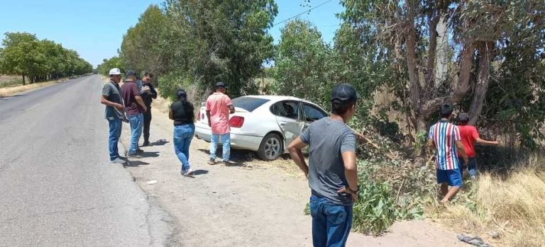 Tres personas lesionadas en accidente vial