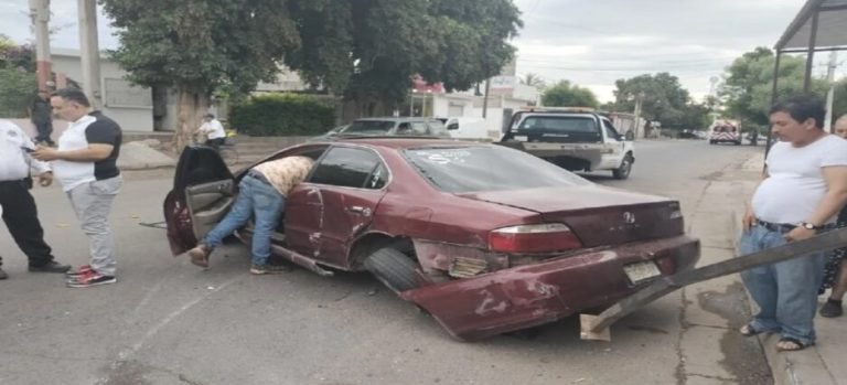 Una persona termina lesionada en un fuerte accidente vial