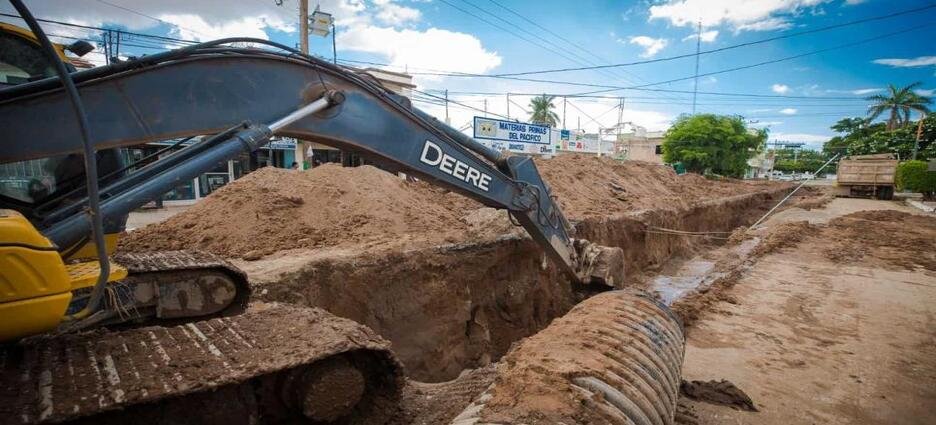 Invierten 18 mdp en rehabilitación del colector Cuauhtémoc en Guasave