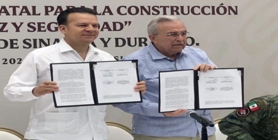 Sinaloa y Durango firman convenio en materia de seguridad pública