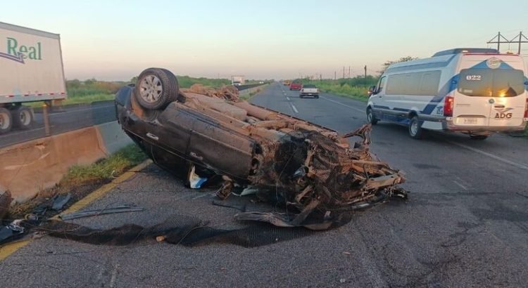 Accidente sobre la México 15