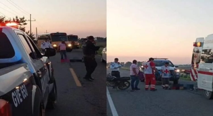 Pareja resulta herida tras sufrir un accidente