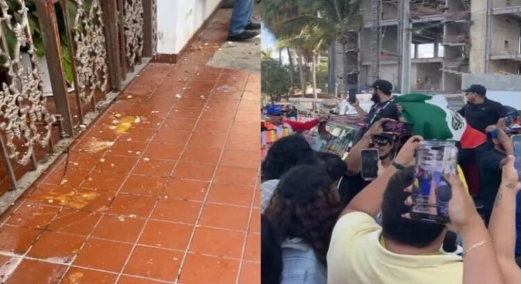 Hacen picnic y lanzan huevos a la casa de extranjero que corrió a albañil