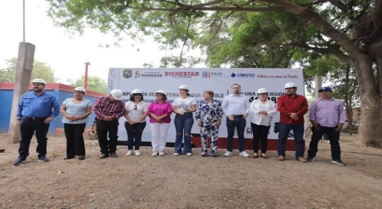 Inicia ampliación de agua potable en El Sabino y construcción de barda en primaria rural de Guasave