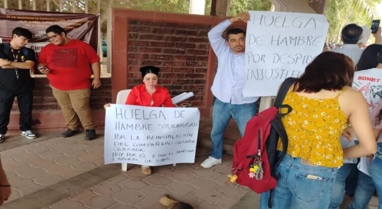 Trabajador realiza la primera huelga de hambre en la UAdeO Guasave