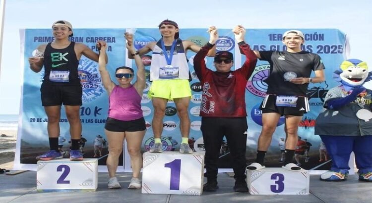 Finaliza con exito la primera edición de la carrera “Guasave en la Playa” en Las Glorias