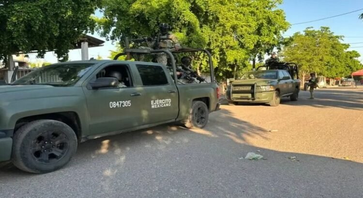 Intensa movilización del Ejército Mexicano en comunidades de Guasave