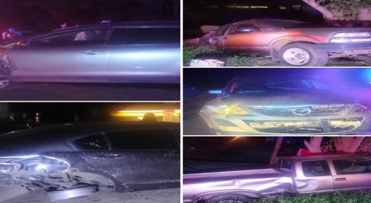 Accidente tipo carambola