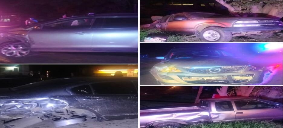 Accidente tipo carambola