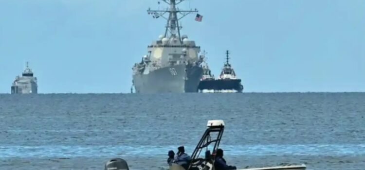 Llega buque de guerra de Estados Unidos a Trinidad y Tobago