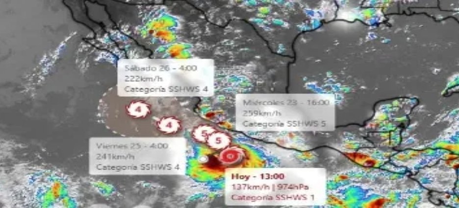 Guasave se mantiene en alerta por rápida intensificación del huracán Polo